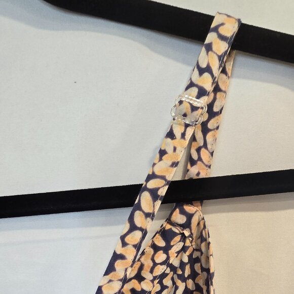 Passion Lilie Maxi Dress Blue/yellow/white Size Med 100% Cotton Pockets - Picture 8 of 11